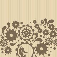 Vintage gears background vector