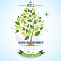 Abstract tree for world environment day.Vector vector