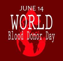 World blood donor day isolated red.vector vector