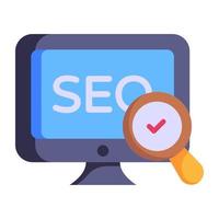 Download premium flat icon of seo optimized vector