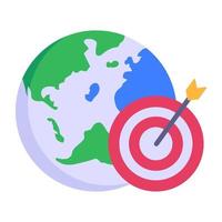 Online seo targeting flat icon download vector