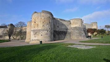 Secuencia de video 4k de caen, francia - el castillo