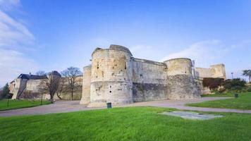 séquence timelapse 4k de caen, france - le château video