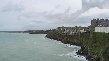 Séquence timelapse 4K de Granville, France - la vieille ville video