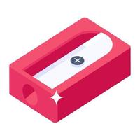 Pencil sharpener icon design, vector design of pencil grinder