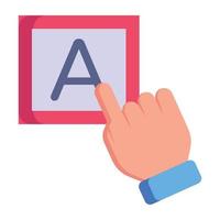 A well-designed flat icon of check spell vector