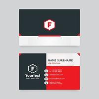 Modern creative and clean business card vector