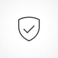 Shield security icon vector