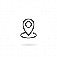 Map and location icon vector