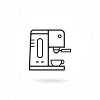 Coffee machine icon vector