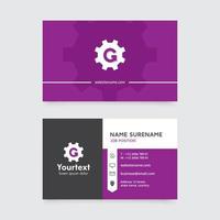 Vector modern creative and clean business card template