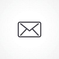 Email icon on white background vector