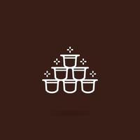 icono de cápsula de café vector