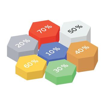 A trendy icon of science graph in editable design vector