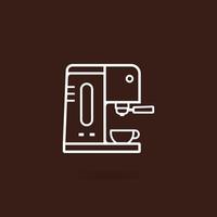 Coffee machine icon vector