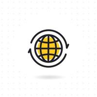 Globe icon design vector