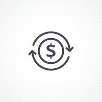 Vector currency circulate icon