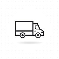 Delivery truck icon vector