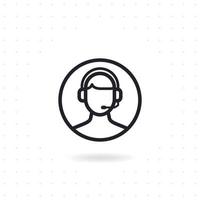 Customer service icon vector