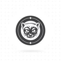 Cat head vector illustration design