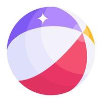 An air isometric beach ball, isometric icon vector