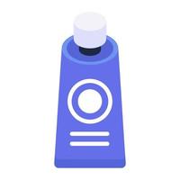 Icon of sunblock in isometric design, editable vector