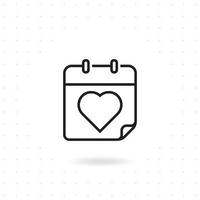 Valentine day icon vector