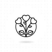 Bouquet icon design vector