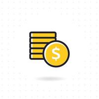 Flat money vector icon