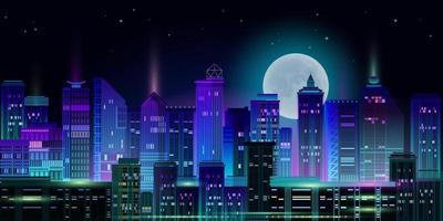 Night City Background Vector Art, Icons, and Graphics for Free Download