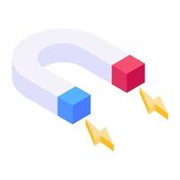 Attraction icon in isometric design, editable vector