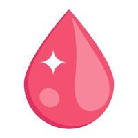 Editable isometric icon of blood drop, editable vector