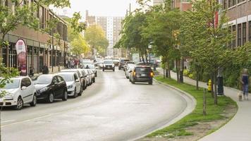 4k timelapse-sekvens av Toronto, Kanada - Liberty Street och Hanna Avenue video