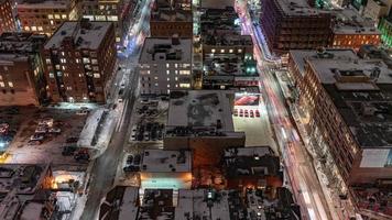 4k timelapse-sekvens av Toronto, Kanada - motion timelapse av downtown toronto på natten video