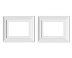 Set 2 3x4 Horizontal Landscape picture frame mockup. photo