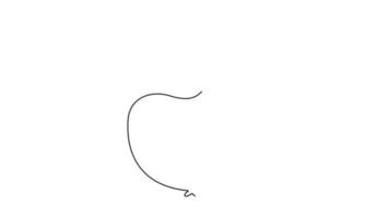 Continuous Single Line Drawing of an Apple. video