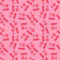 Creative shape seamless pattern. Creative various doodle shapes background. vector