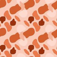 Doodle circle shape seamless pattern. Abstract camouflage background. vector