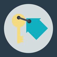 House Keychain Concepts vector