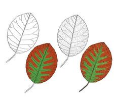 green leaf nature element vector. vector