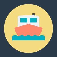 conceptos de barcos de moda vector