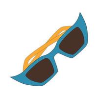 Flat - style sunglasses icon isolated on a white background. vector