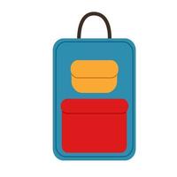 New bright simple travel suitcase. vector illustration