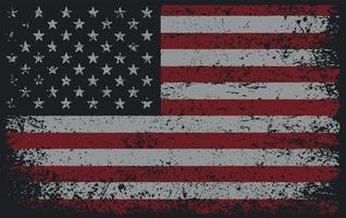 Distressed American Flag Concept vector