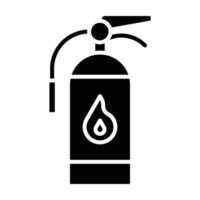 Fire Extinguisher Glyph Icon vector