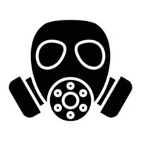 Gas Mask Glyph Icon vector