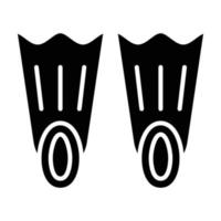 Fins Glyph Icon vector