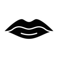 Lips Glyph Icon vector