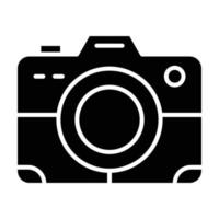 Camera Glyph Icon vector