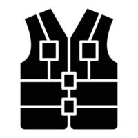 Life Vest Glyph Icon vector